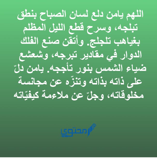 دعاء الصباح لأمير المؤمنين عَلى