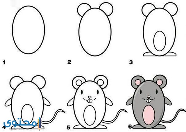 رسومات حيوانات بالخطوات